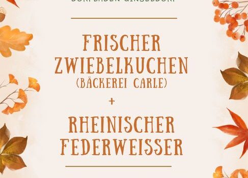Herbstangebot: Federweißer und Zwiebelkuchen